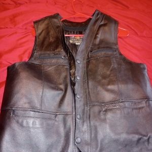 Leather vest
